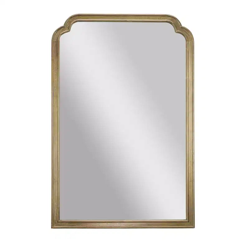 Flash Furniture Efie Grand miroir mural avec cadre en bois massif pour salle de bain, entrée, salle à manger et salon