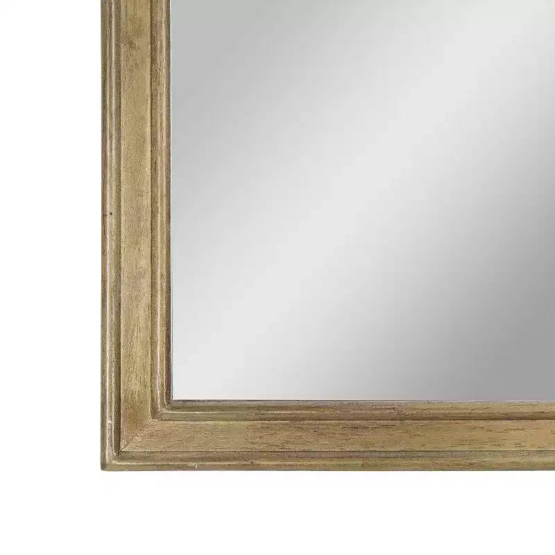 Flash Furniture Efie Grand miroir mural avec cadre en bois massif pour salle de bain, entrée, salle à manger et salon