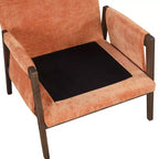 Fauteuil d'appoint en velours Kelly de Roundhill Furniture, style moderne du milieu du siècle