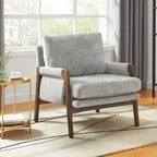 Fauteuil d'appoint en velours Kelly de Roundhill Furniture, style moderne du milieu du siècle