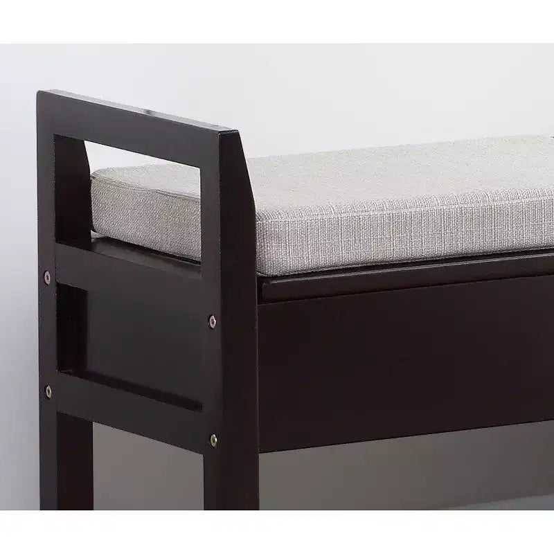 Banc à chaussures de rangement Vannes Espresso