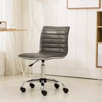 Chaise de Bureau Fremo Chromel Réglable à Vérin Pneumatique, Grise