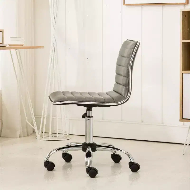 Chaise de Bureau Fremo Chromel Réglable à Vérin Pneumatique, Grise
