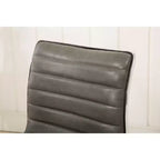 Chaise de Bureau Fremo Chromel Réglable à Vérin Pneumatique, Grise