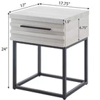 Ensemble de chambre 3 pièces Findlay, lit rembourré 3D en peluche avec 2 tables de chevet