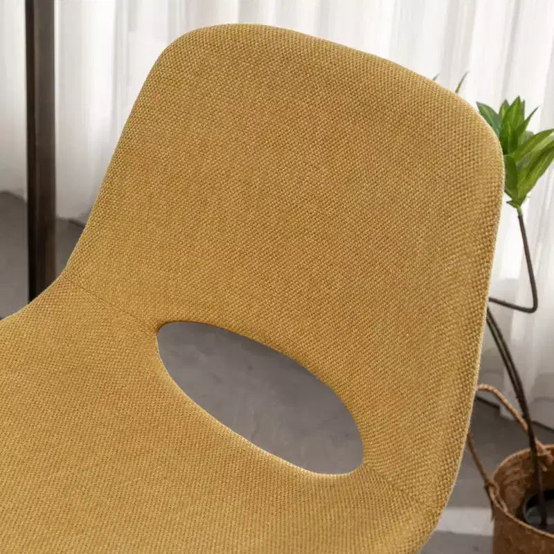 Tabourets de bar en tissu Porth de 28,25 po de Roundhill Furniture, jaune, lot de 2