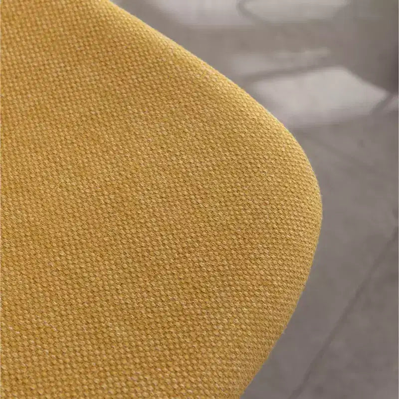 Tabourets de bar en tissu Porth de 28,25 po de Roundhill Furniture, jaune, lot de 2