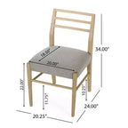 Ensemble de salle à manger extensible 7 pièces en bois rembourré style ferme Christopher Knight Home Fernleaf