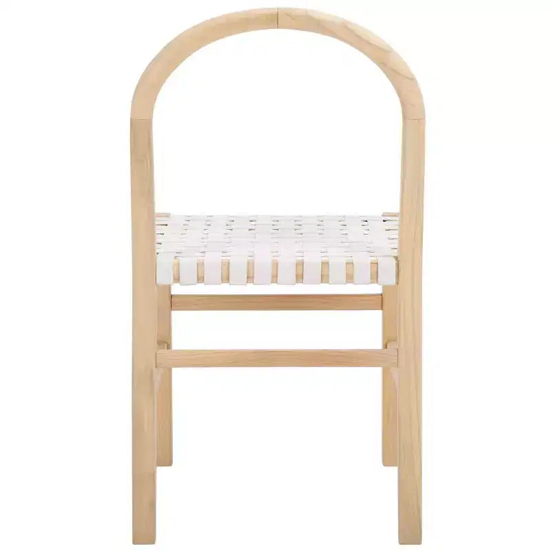 Chaise de salle à manger Kinzee - DCH1211 - Blanc/Naturel - Safavieh