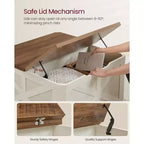 Table basse de style industriel VASAGLE avec rangement, table basse carrée pour salon, table basse avec plateaux relevables