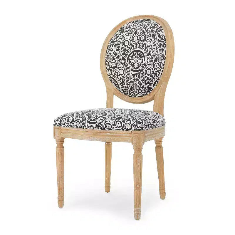 Chaises de salle à manger capitonnées GDFStudio Karter de style campagnard (lot de 2)