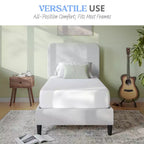 Matelas en boîte à 4 couches Emma and Oliver en mousse à mémoire de forme, infusion de thé vert, circulation d'air, gel rafraîchissant et mousse certifiée CertiPUR-US