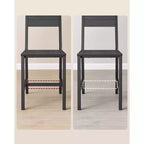VASAGLE Lot de 2 chaises de salle à manger, chaises rustiques en bois avec cadre en acier, faciles à assembler, assise confortable, chaise moderne de style fermier