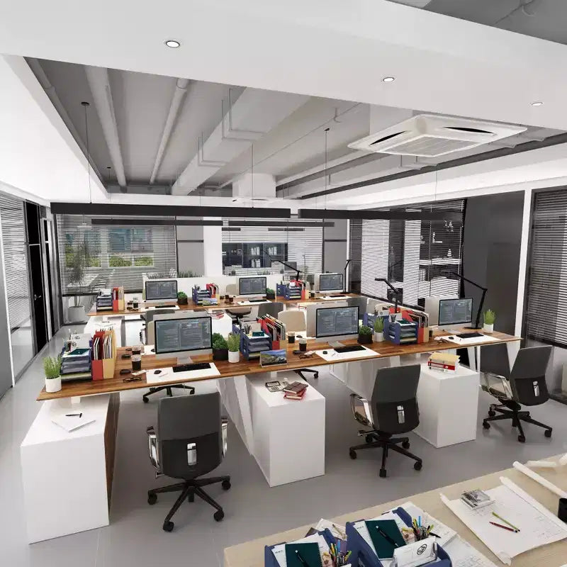 Bureau d'angle en L Famapy avec tiroirs