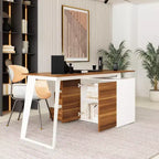 Bureau d'angle en L Famapy avec tiroirs