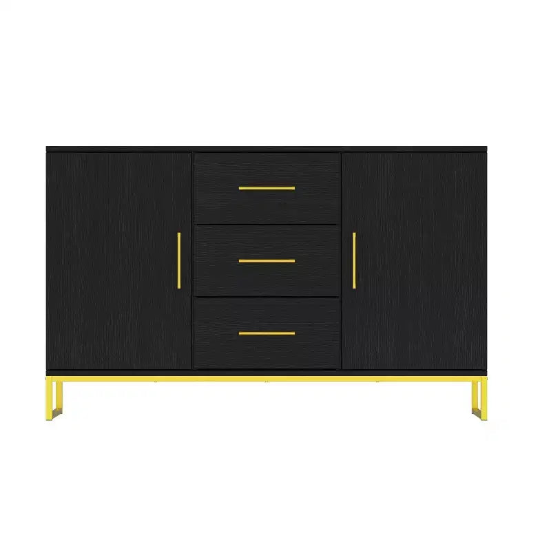 Buffet de cuisine Famapy noir avec placard de rangement