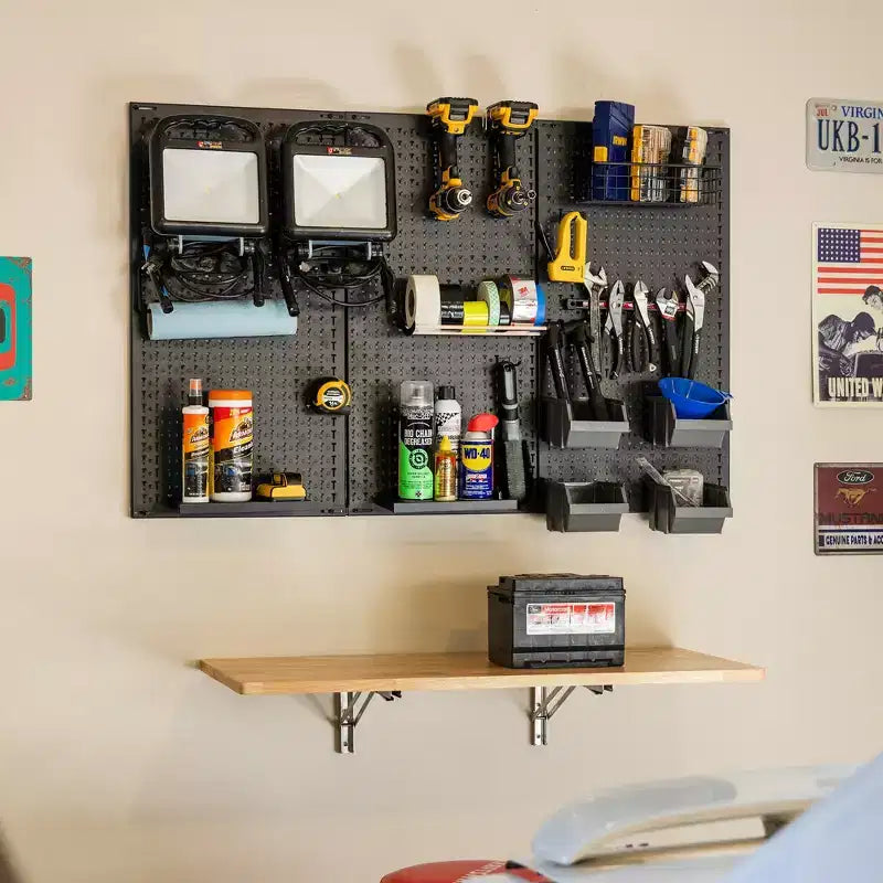 StoreYourBoard 51 x 32 Pristine PRO Pegboard | 23 Accessoires