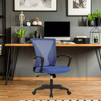 Chaise de bureau en maille BestMassage, chaise de bureau d'ordinateur, chaise de direction avec siège réglable en hauteur et dossier respirant