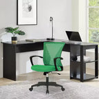 Chaise de bureau en maille BestMassage, chaise de bureau d'ordinateur, chaise de direction avec siège réglable en hauteur et dossier respirant