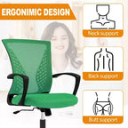 Chaise de bureau en maille BestMassage, chaise de bureau d'ordinateur, chaise de direction avec siège réglable en hauteur et dossier respirant