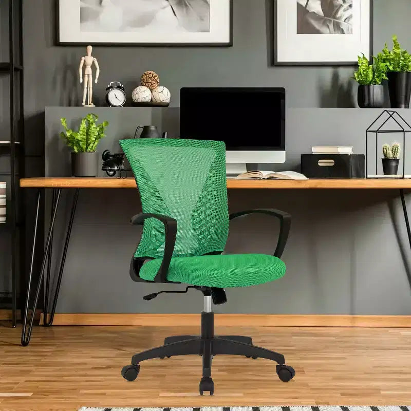 Chaise de bureau en maille BestMassage, chaise de bureau d'ordinateur, chaise de direction avec siège réglable en hauteur et dossier respirant
