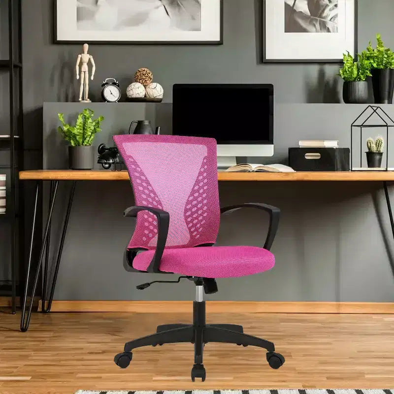 Chaise de bureau en maille BestMassage, chaise de bureau d'ordinateur, chaise de direction avec siège réglable en hauteur et dossier respirant