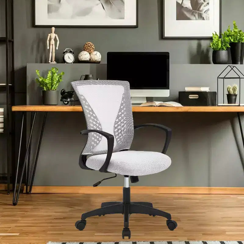 Chaise de bureau en maille BestMassage, chaise de bureau d'ordinateur, chaise de direction avec siège réglable en hauteur et dossier respirant