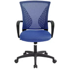 Chaise de bureau en maille BestMassage, chaise de bureau d'ordinateur, chaise de direction avec siège réglable en hauteur et dossier respirant