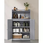 Meuble de Rangement pour Salle de Bain VASAGLE, Armoire de Salle de Bain au Sol avec 2 Portes, 2 Étagères Réglables, 30 x 60 x 100 cm, Autoportant