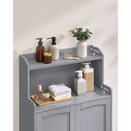 Meuble de Rangement pour Salle de Bain VASAGLE, Armoire de Salle de Bain au Sol avec 2 Portes, 2 Étagères Réglables, 30 x 60 x 100 cm, Autoportant