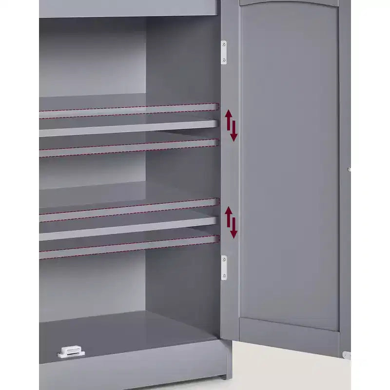 Meuble de Rangement pour Salle de Bain VASAGLE, Armoire de Salle de Bain au Sol avec 2 Portes, 2 Étagères Réglables, 30 x 60 x 100 cm, Autoportant
