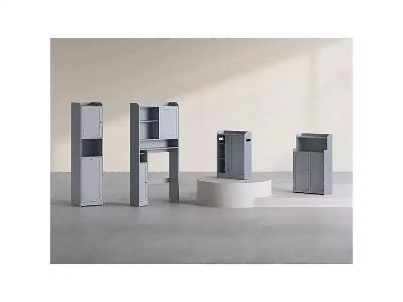 Meuble de Rangement pour Salle de Bain VASAGLE, Armoire de Salle de Bain au Sol avec 2 Portes, 2 Étagères Réglables, 30 x 60 x 100 cm, Autoportant