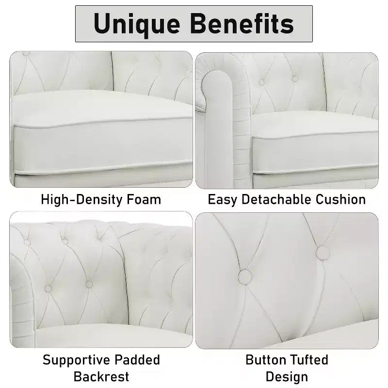 Fauteuil d'appoint capitonné en losanges Home Imports Emporium
