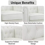 Fauteuil d'appoint capitonné en losanges Home Imports Emporium
