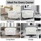 Fauteuil d'appoint capitonné en losanges Home Imports Emporium