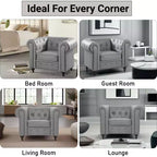 Fauteuil d'appoint capitonné en losanges Home Imports Emporium