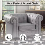 Fauteuil d'appoint capitonné en losanges Home Imports Emporium