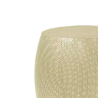 GDFStudio Emory, ensemble de 2 tables d'appoint rondes creuses modernes en métal, or