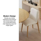 Pexfix Chaises de salle à manger capitonnées en fausse fourrure blanche - Lot de 2