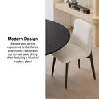 Pexfix Chaises de salle à manger capitonnées en fausse fourrure blanche - Lot de 2