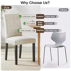 VECELO Chaises de salle à manger capitonnées Lot de 2/4/6 Chaises à dossier haut avec boutons touffetés Siège rembourré et pieds en bois d'hévéa Chaises de salle à manger Café/Beige/Gris