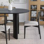 PexFix Haiden Table à manger ovale 67x33.5, bois massif, tables de cuisine