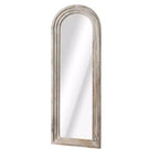 PexFix 21 po l. x 64 po H Miroir en bois massif cintrée classique, encadré en marron