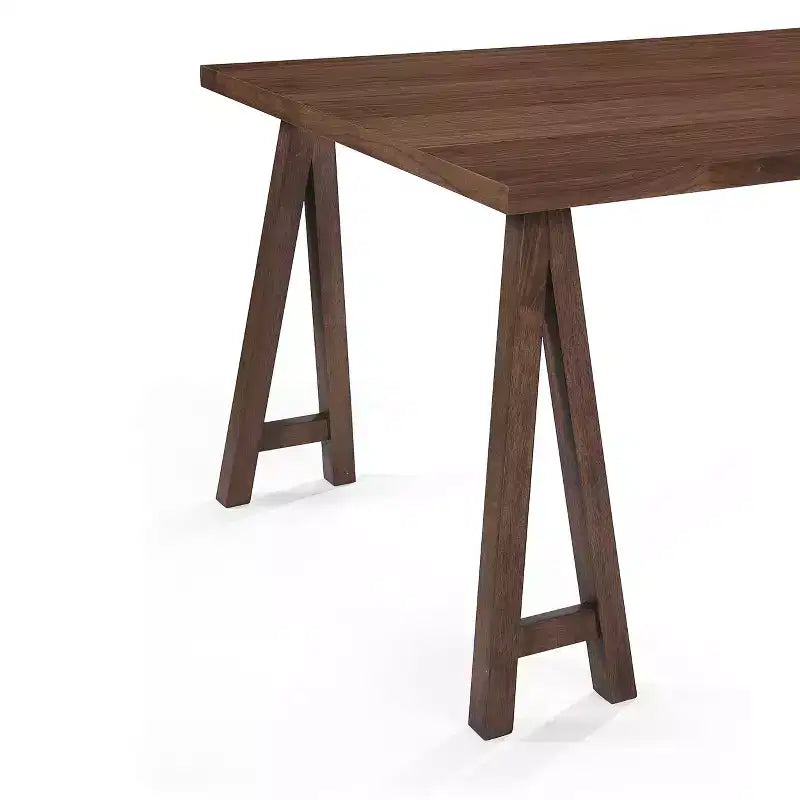 Ensemble de salle à manger 7 pièces en tissu Isador Mid Century Modern de GDFStudio en hévéa
