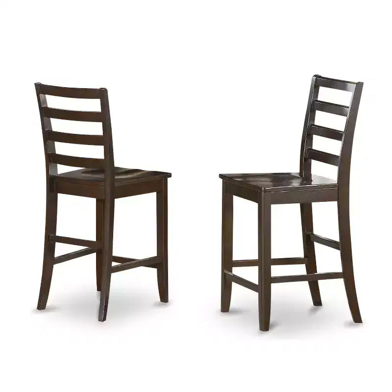 Tabourets de bar à hauteur de comptoir HomeStock - Dossier échelle