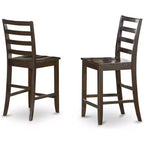 Tabourets de bar à hauteur de comptoir HomeStock - Dossier échelle