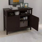 Buffet en bois AndMakers de 101,5 cm avec 2 portes et 1 étagère