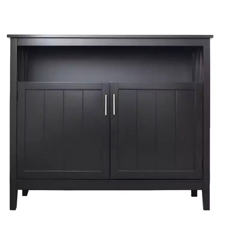 Buffet en bois AndMakers de 101,5 cm avec 2 portes et 1 étagère