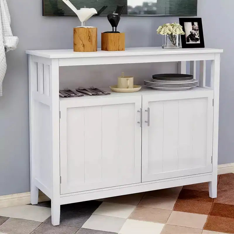 Buffet en bois AndMakers de 101,5 cm avec 2 portes et 1 étagère