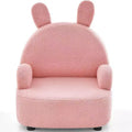 Costway Kids Sofa Toddler Armchair Chair with Solid Sturdy Wood Construction Plush Fabric